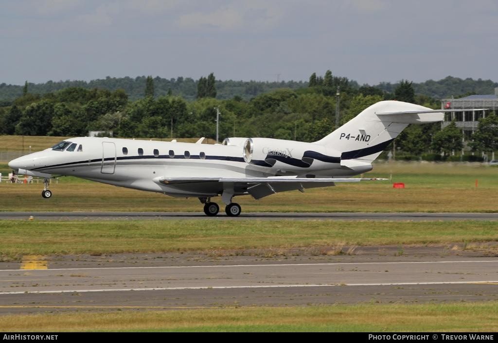 Aircraft Photo of P4-AND | Cessna 750 Citation X | AirHistory.net #156361