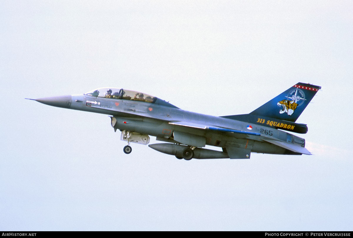 Aircraft Photo of J-265 | General Dynamics F-16B Fighting Falcon | Netherlands - Air Force | AirHistory.net #156373