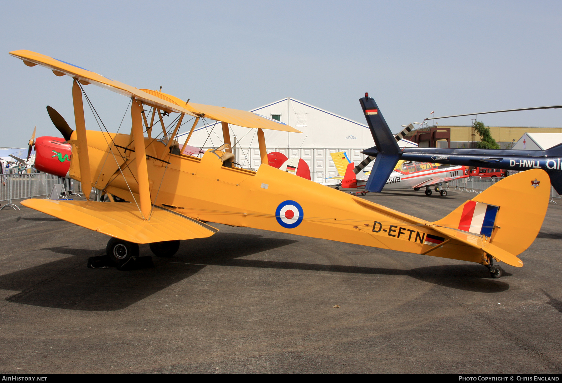 Aircraft Photo of D-EFTN | De Havilland D.H. 82A Tiger Moth | UK - Air Force | AirHistory.net #156389