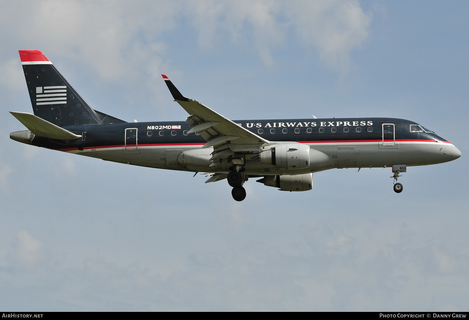 Aircraft Photo of N802MD | Embraer 170SU (ERJ-170-100SU) | US Airways Express | AirHistory.net #156397