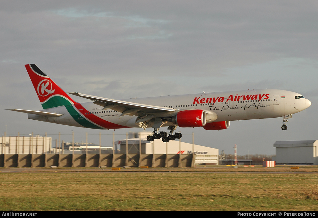 Aircraft Photo of 5Y-KQT | Boeing 777-2U8/ER | Kenya Airways | AirHistory.net #156511