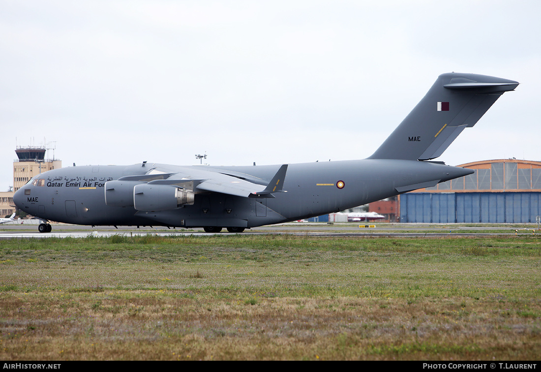 Aircraft Photo of A7-MAE / MAE | Boeing C-17A Globemaster III | Qatar - Air Force | AirHistory.net #156528