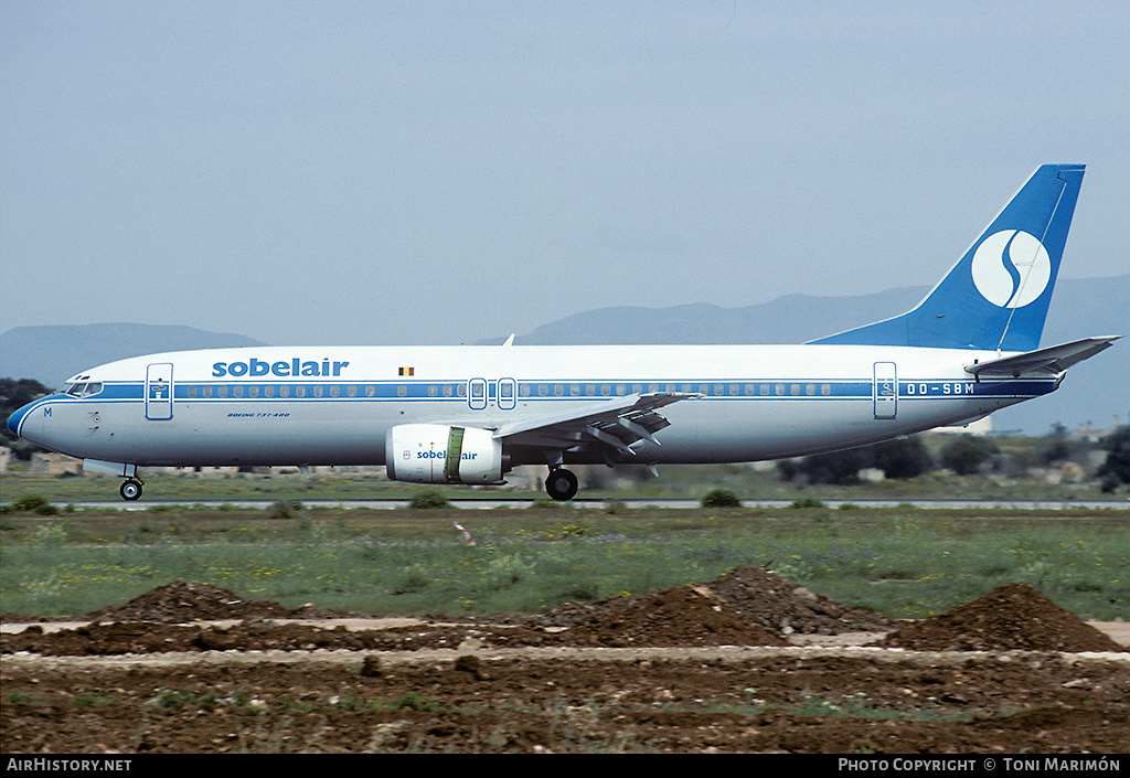 Aircraft Photo of OO-SBM | Boeing 737-429 | Sobelair | AirHistory.net #156531