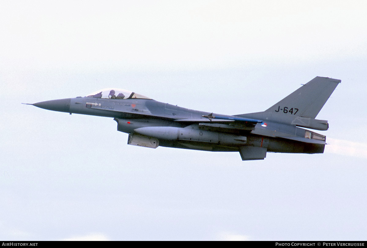 Aircraft Photo of J-647 | General Dynamics F-16AM Fighting Falcon | Netherlands - Air Force | AirHistory.net #156538