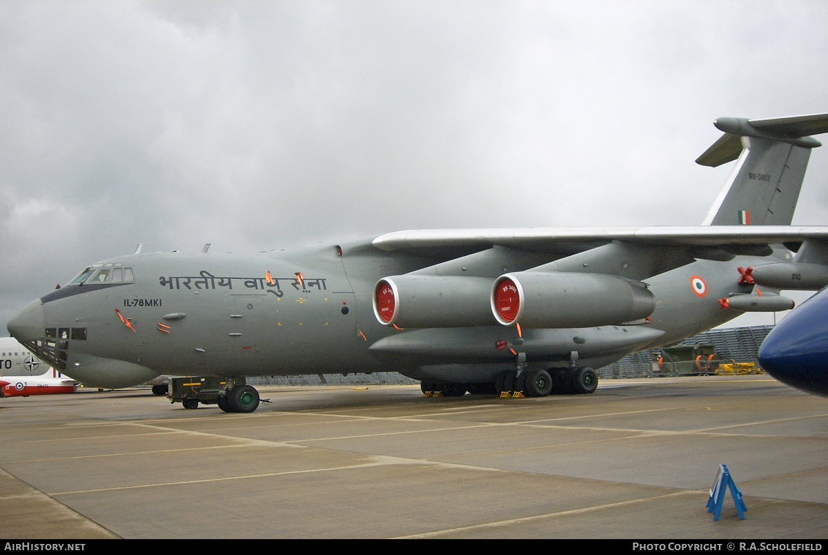 Aircraft Photo of RK-3452 | Ilyushin Il-78MKI | India - Air Force | AirHistory.net #156540