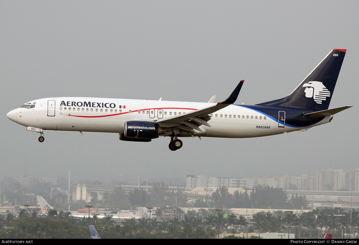 Aircraft Photo of N860AM | Boeing 737-83N | AeroMéxico | AirHistory.net #156571