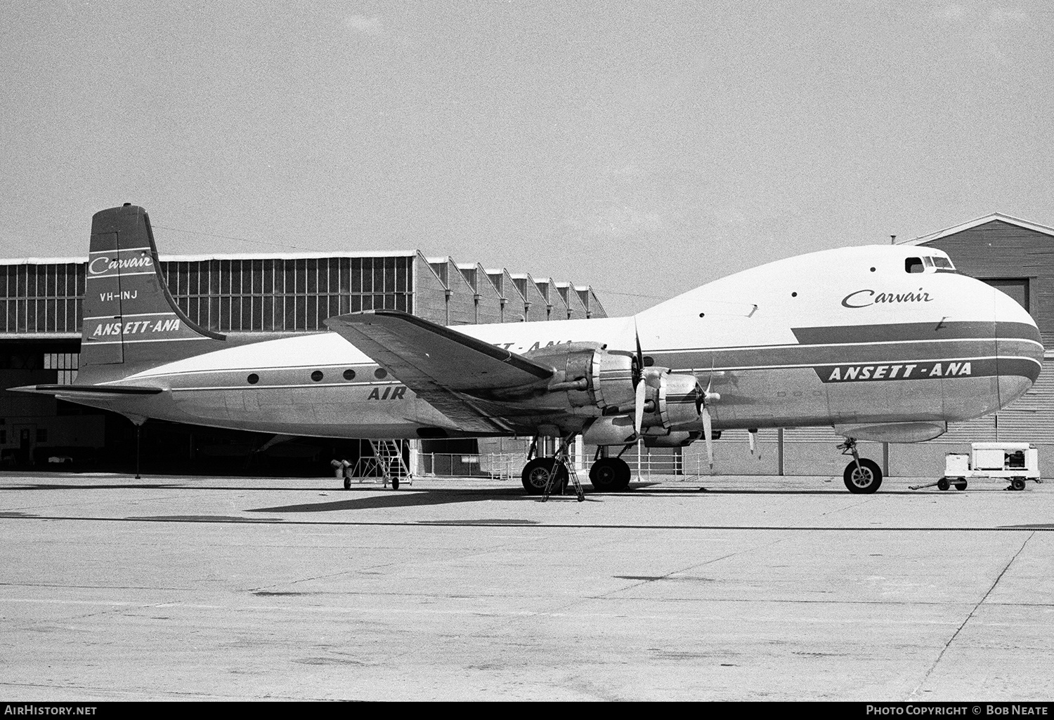 Aircraft Photo of VH-INJ | Aviation Traders ATL-98 Carvair | Ansett - ANA Air Cargo | AirHistory.net #156630