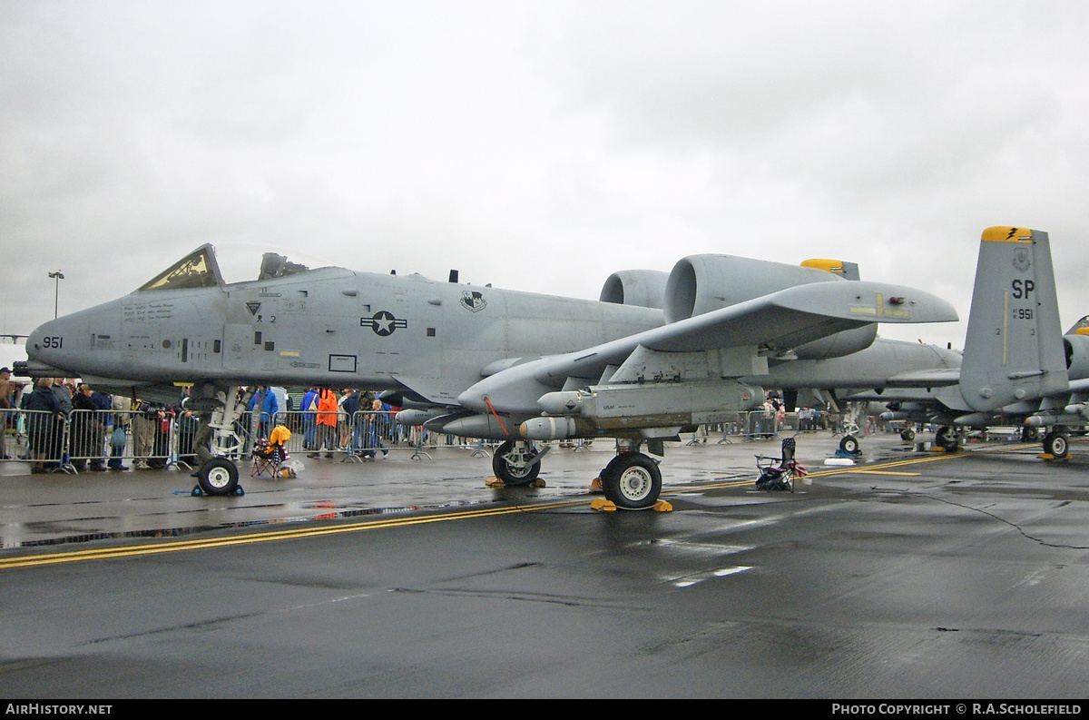 Aircraft Photo of 81-0951 / AF81-951 | Fairchild A-10A Thunderbolt II | USA - Air Force | AirHistory.net #156665