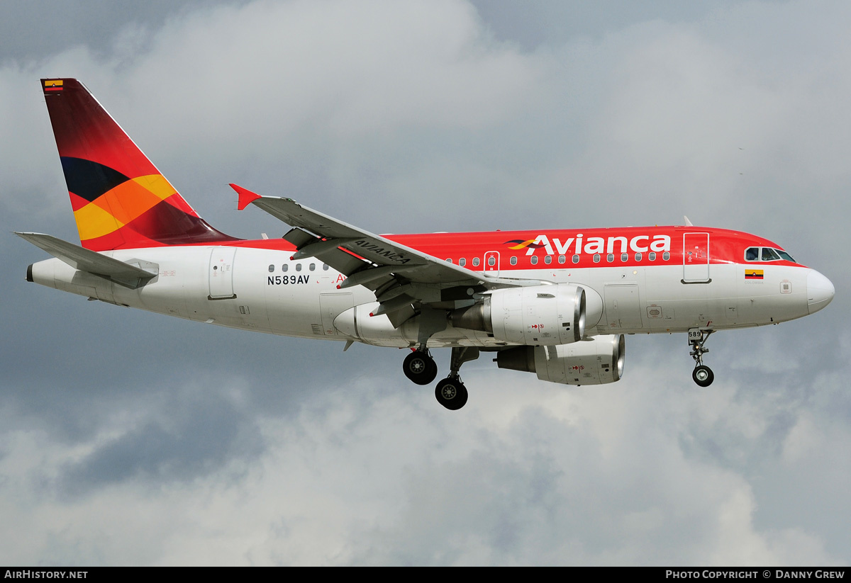 Aircraft Photo of N589AV | Airbus A318-111 | Avianca | AirHistory.net #156675