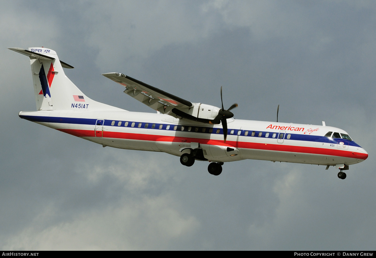 Aircraft Photo of N451AT | ATR ATR-72-212 | American Eagle | AirHistory.net #156684