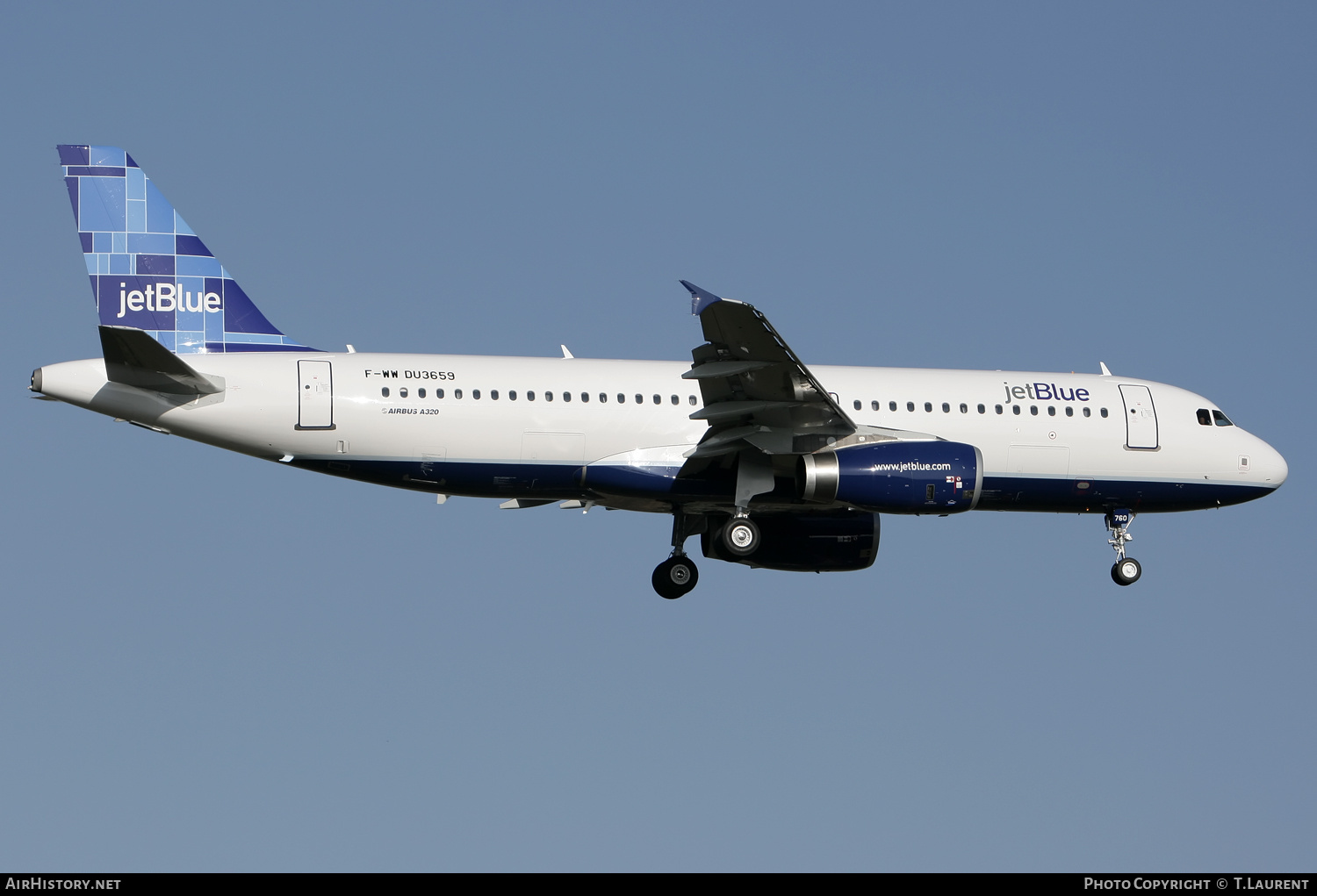 Aircraft Photo of F-WWDU | Airbus A320-232 | JetBlue Airways | AirHistory.net #156698