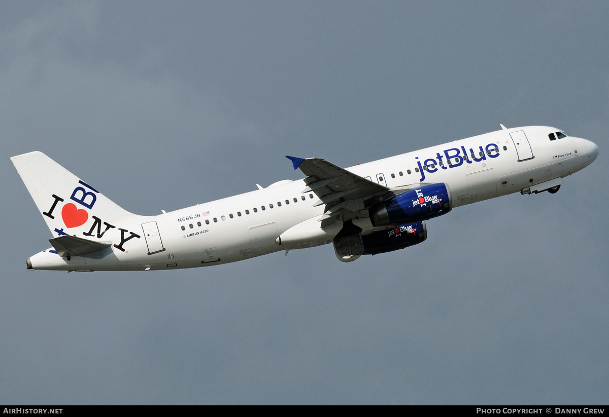 Aircraft Photo of N586JB | Airbus A320-232 | JetBlue Airways | AirHistory.net #156716