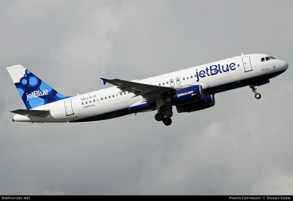 Aircraft Photo of N563JB | Airbus A320-232 | JetBlue Airways | AirHistory.net #156722