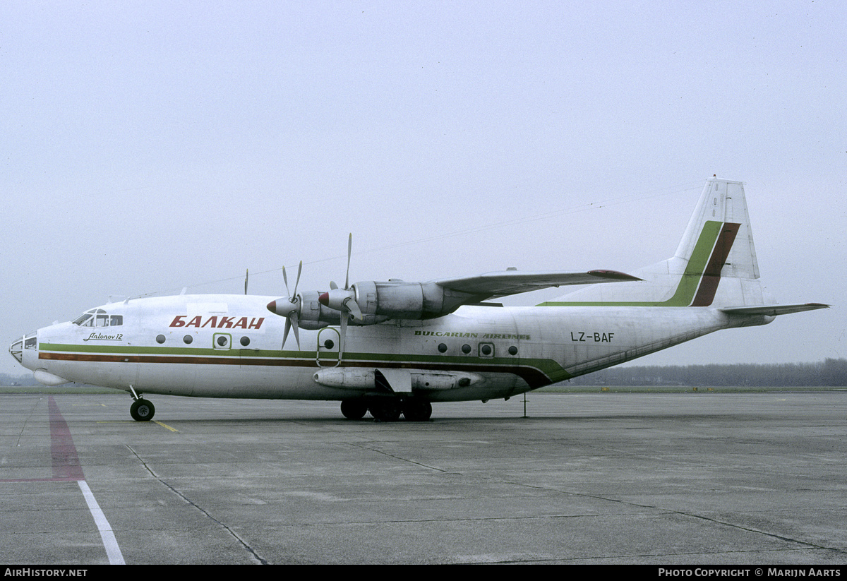 Aircraft Photo of LZ-BAF | Antonov An-12B | Balkan - Bulgarian Airlines Cargo | AirHistory.net #156724