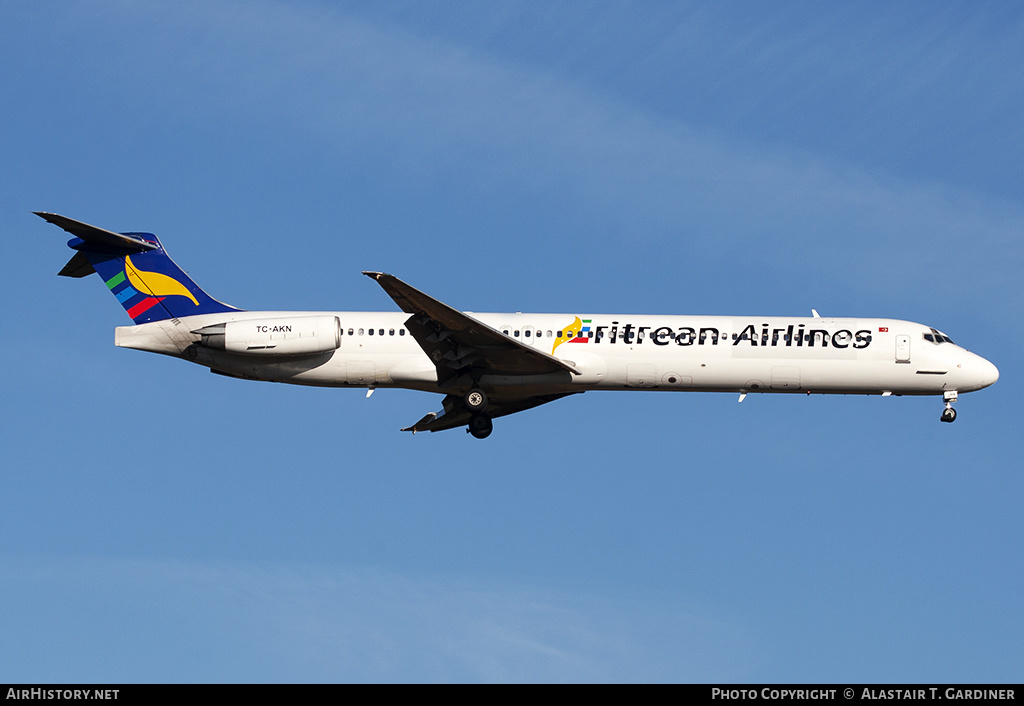 Aircraft Photo of TC-AKN | McDonnell Douglas MD-83 (DC-9-83) | Eritrean Airlines | AirHistory.net #156725