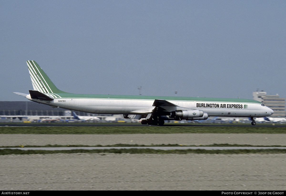 Aircraft Photo of N867BX | McDonnell Douglas DC-8-63(F) | Burlington Air Express | AirHistory.net #156745