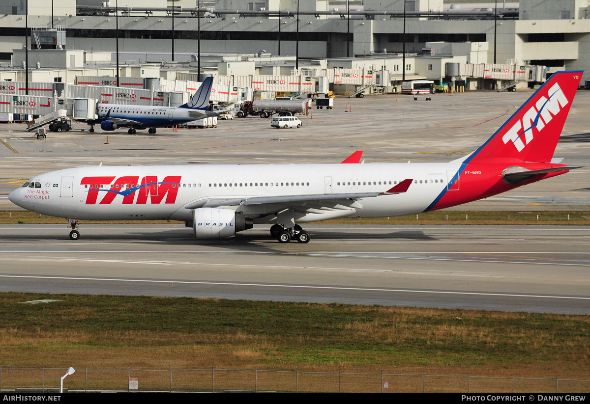 Aircraft Photo of PT-MVD | Airbus A330-223 | TAM Linhas Aéreas | AirHistory.net #156765