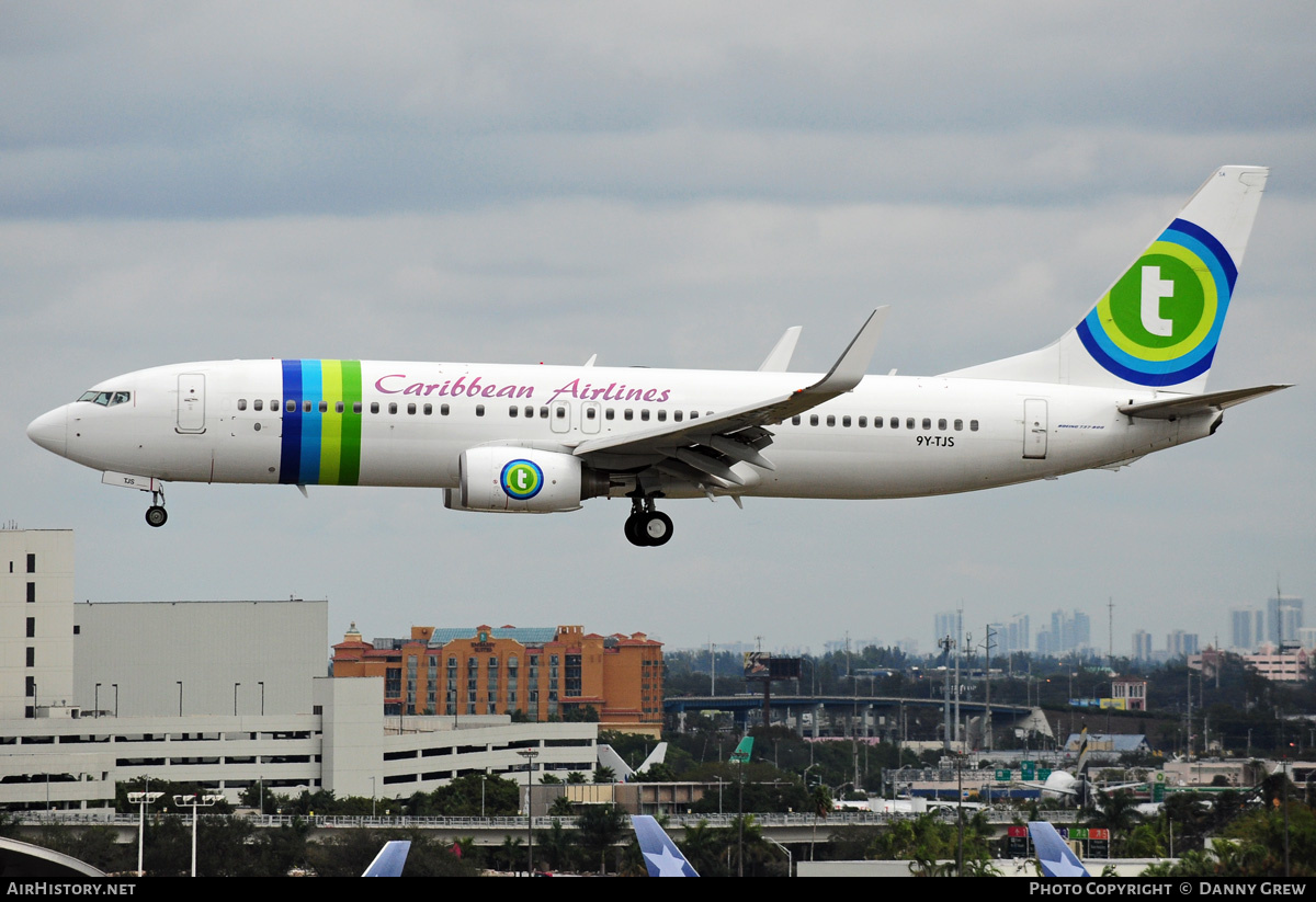 Aircraft Photo of 9Y-TJS | Boeing 737-8K2 | Caribbean Airlines | AirHistory.net #156782