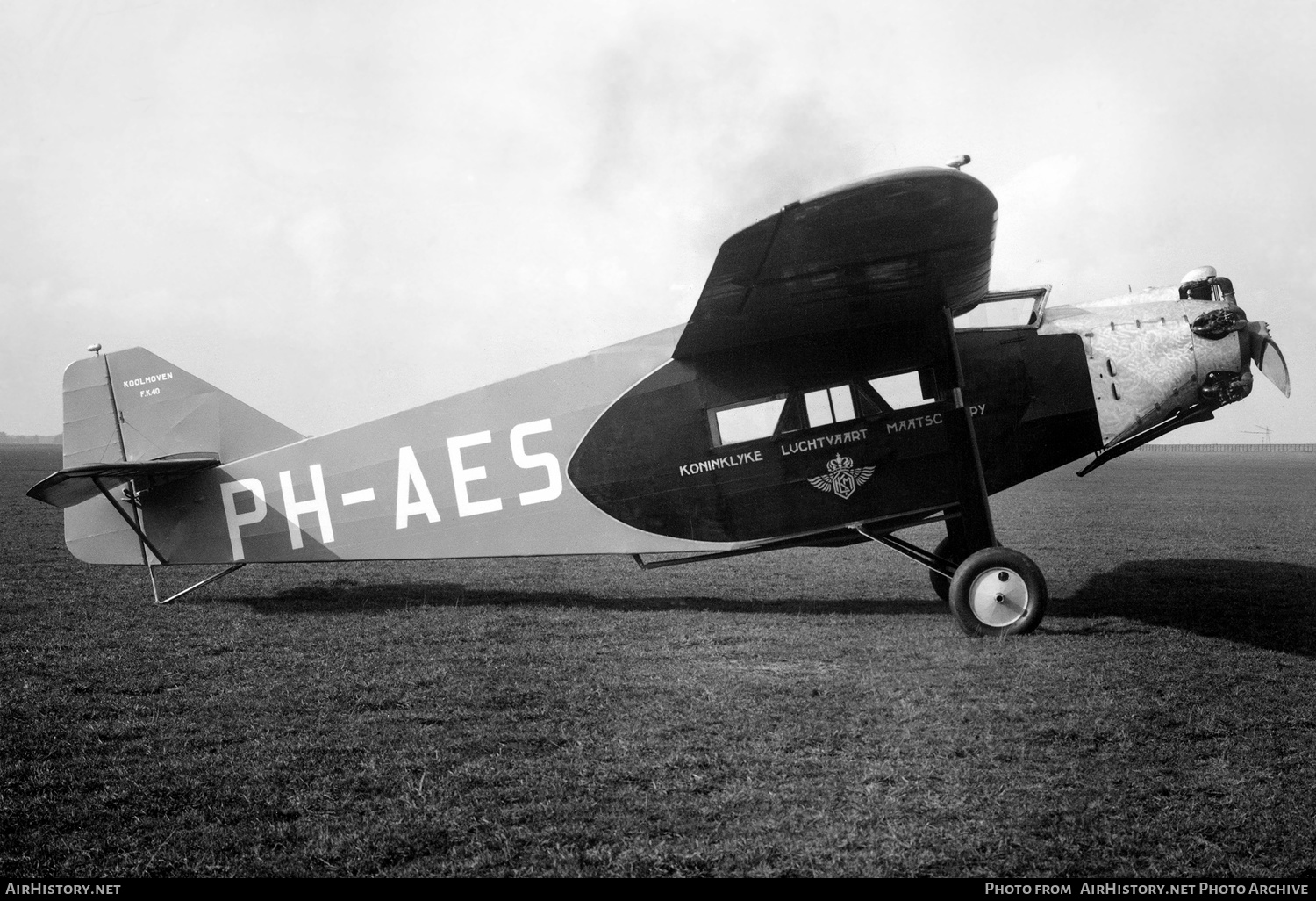 Aircraft Photo of PH-AES | Koolhoven F.K.40 | KLM - Koninklijke Luchtvaart Maatschappij | AirHistory.net #156786