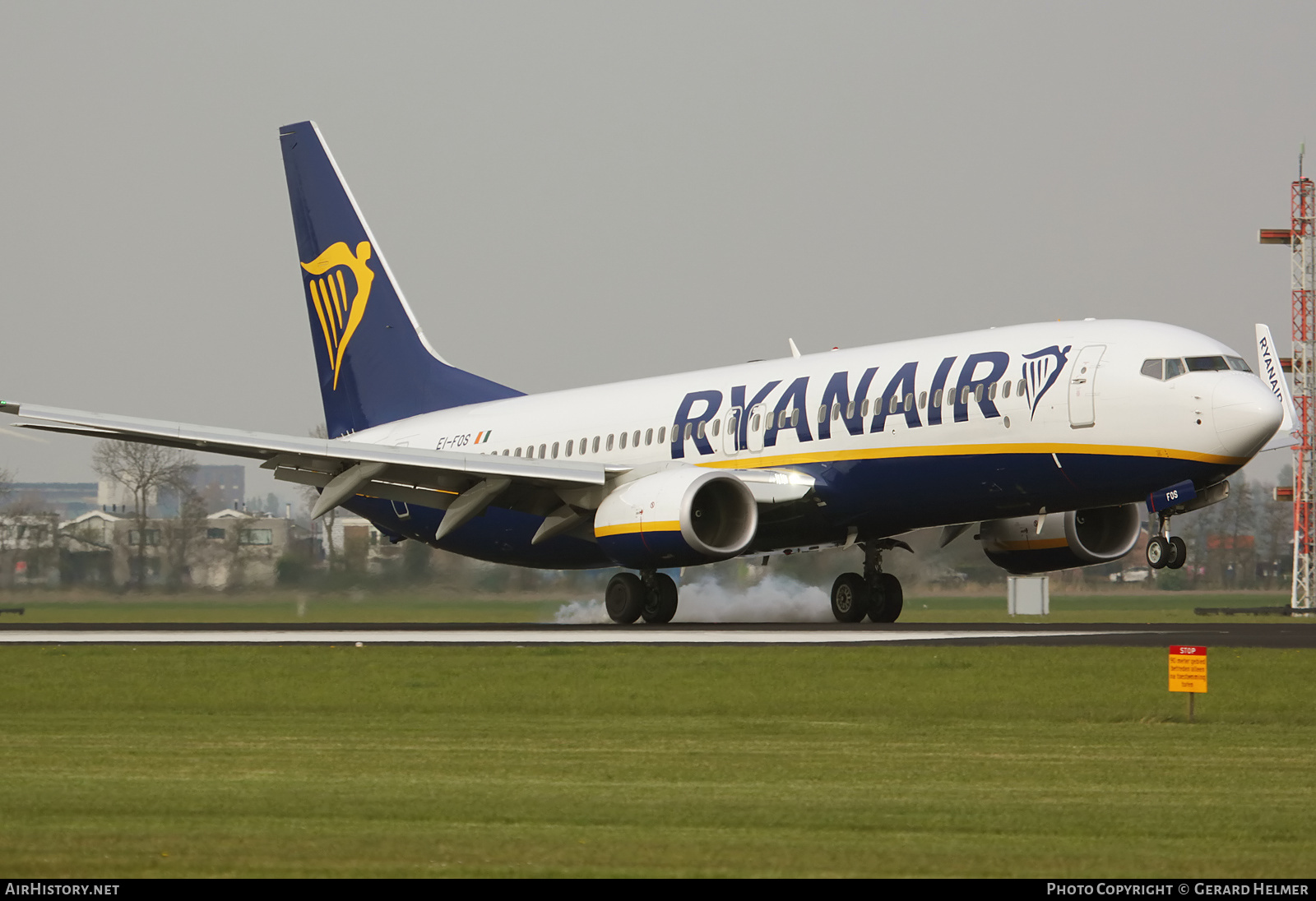 Aircraft Photo of EI-FOS | Boeing 737-8AS | Ryanair | AirHistory.net #156816