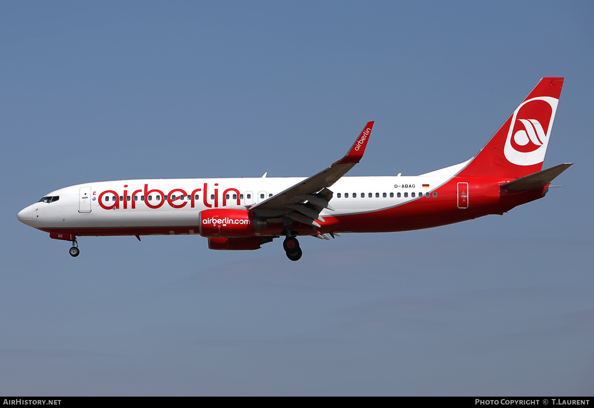 Aircraft Photo of D-ABAG | Boeing 737-86J | Air Berlin | AirHistory.net #156860