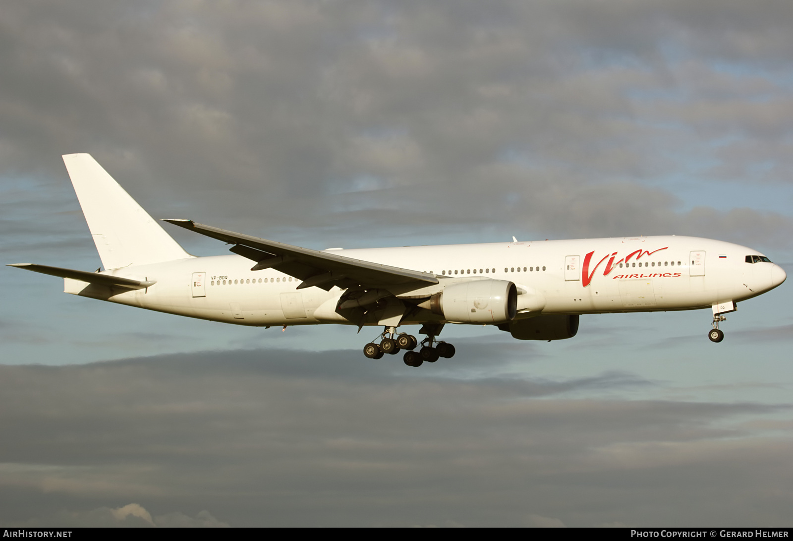 Aircraft Photo of VP-BDQ | Boeing 777-212/ER | VIM Airlines | AirHistory.net #156877