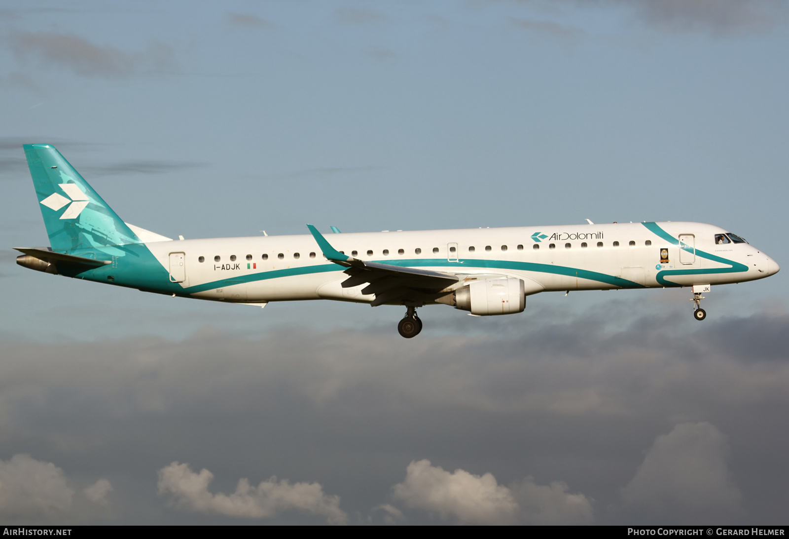 Aircraft Photo of I-ADJK | Embraer 195LR (ERJ-190-200LR) | Air Dolomiti | AirHistory.net #156881