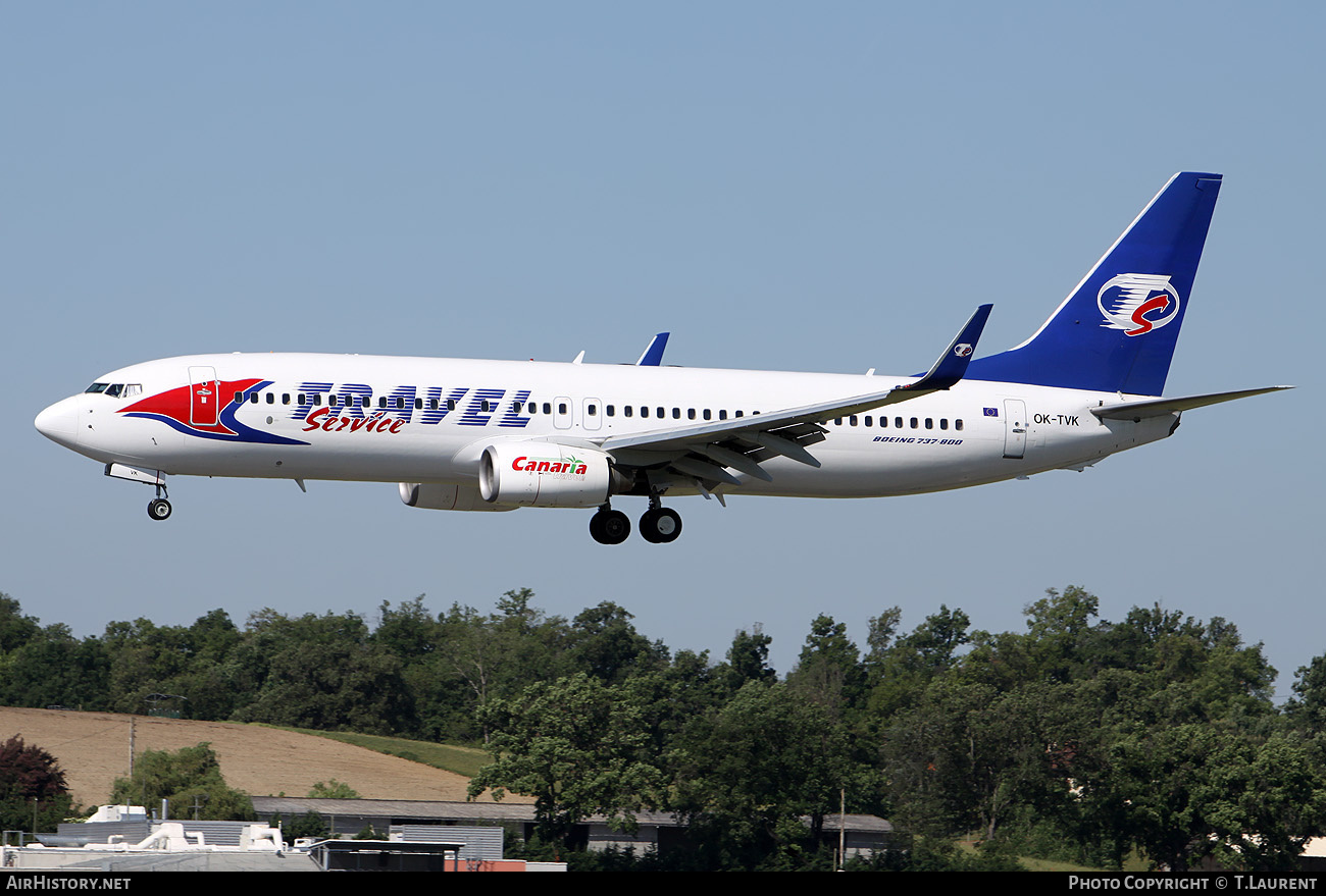 Aircraft Photo of OK-TVK | Boeing 737-86N | Travel Service | AirHistory.net #156944