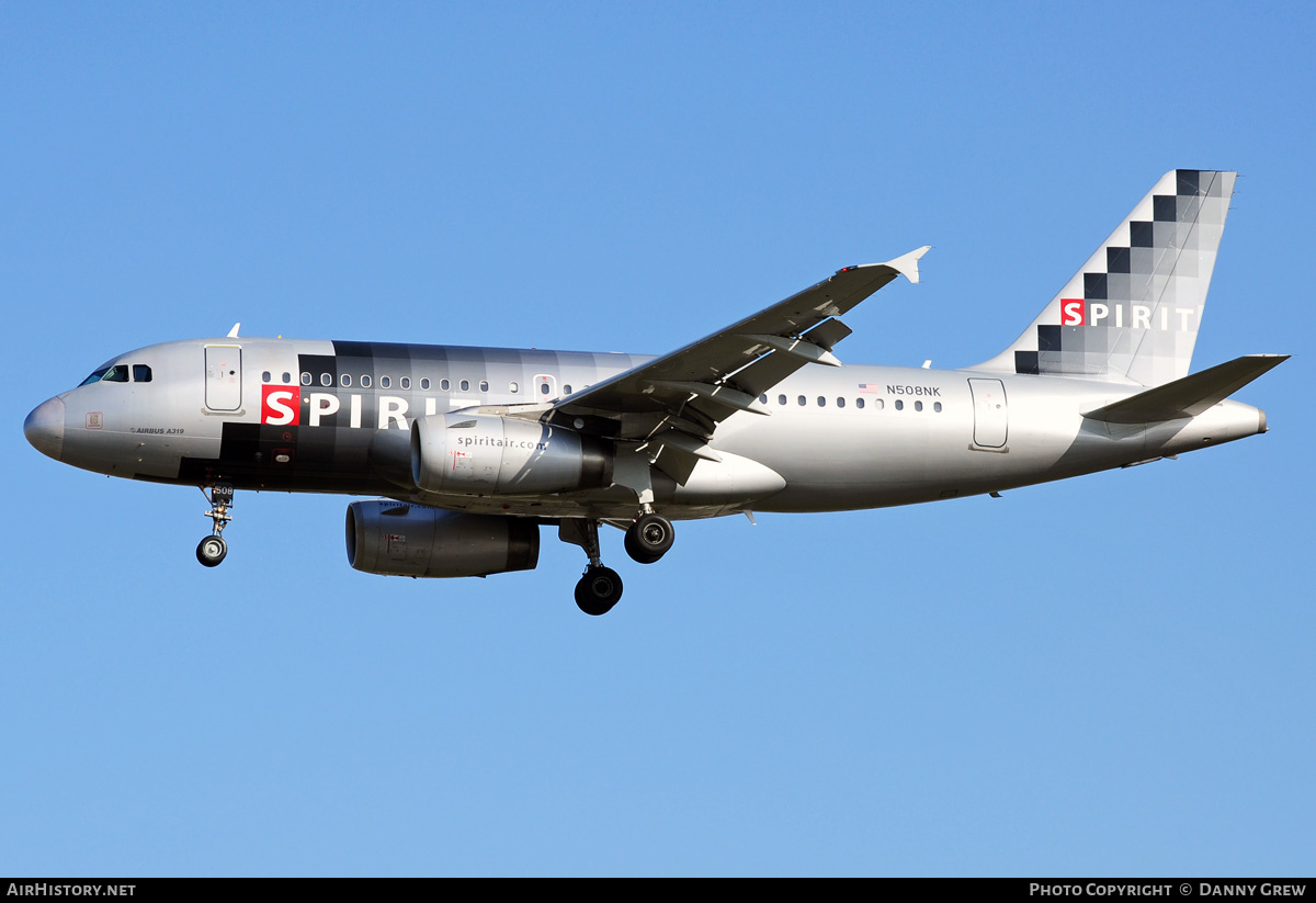 Aircraft Photo of N508NK | Airbus A319-132 | Spirit Airlines | AirHistory.net #156959