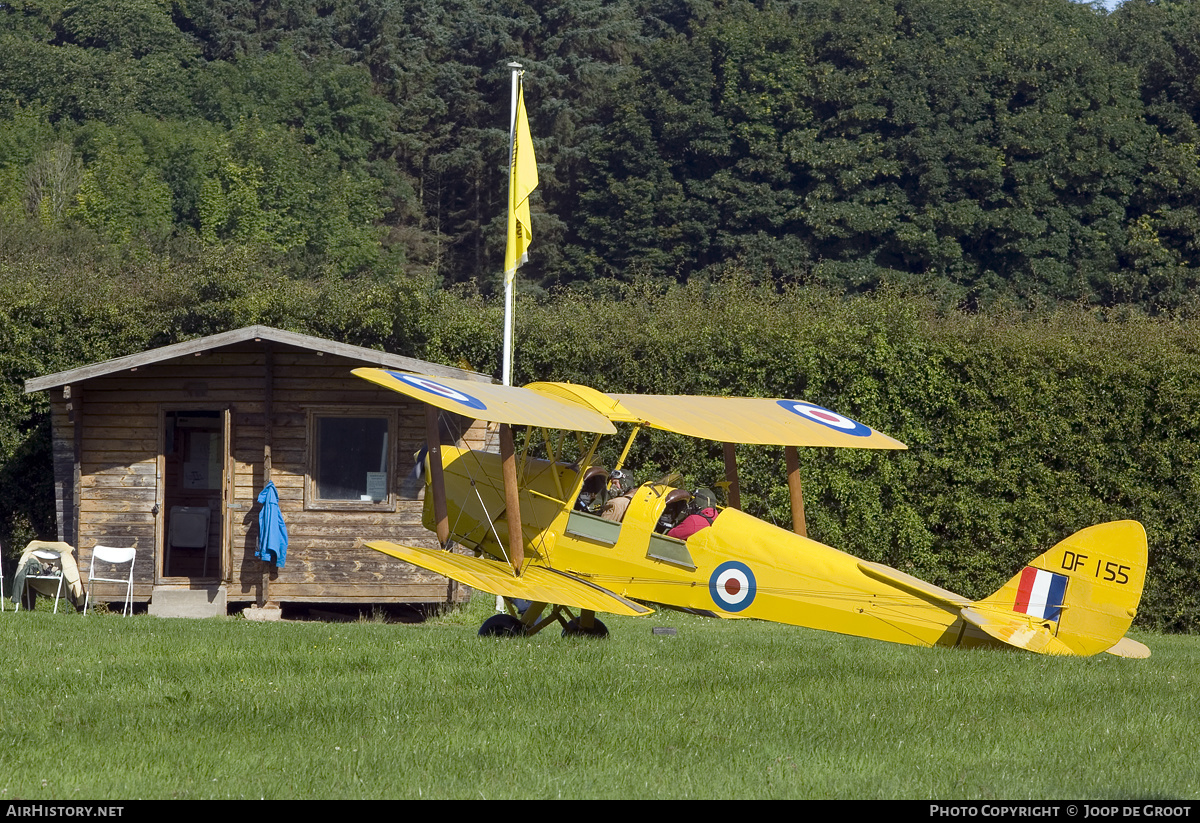 Aircraft Photo of G-ANFV / DF155 | De Havilland D.H. 82A Tiger Moth II | UK - Air Force | AirHistory.net #157064