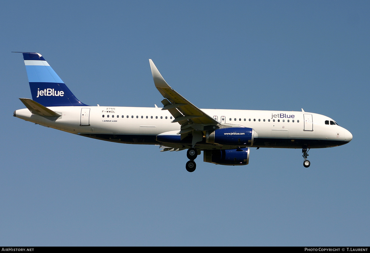 Aircraft Photo of F-WWDL | Airbus A320-232 | JetBlue Airways | AirHistory.net #157122