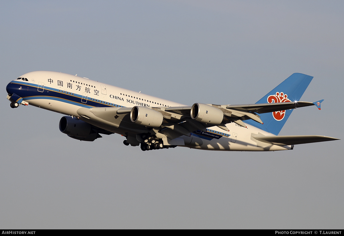 Aircraft Photo of B-6138 | Airbus A380-841 | China Southern Airlines | AirHistory.net #157175