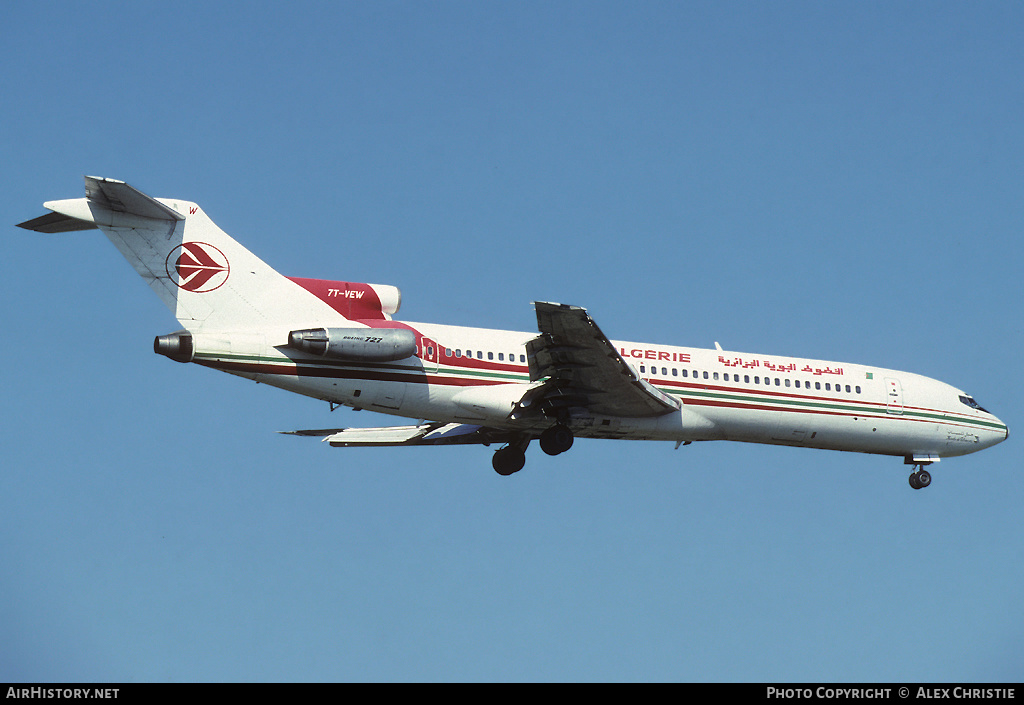 Aircraft Photo of 7T-VEW | Boeing 727-2D6/Adv | Air Algérie | AirHistory.net #157189