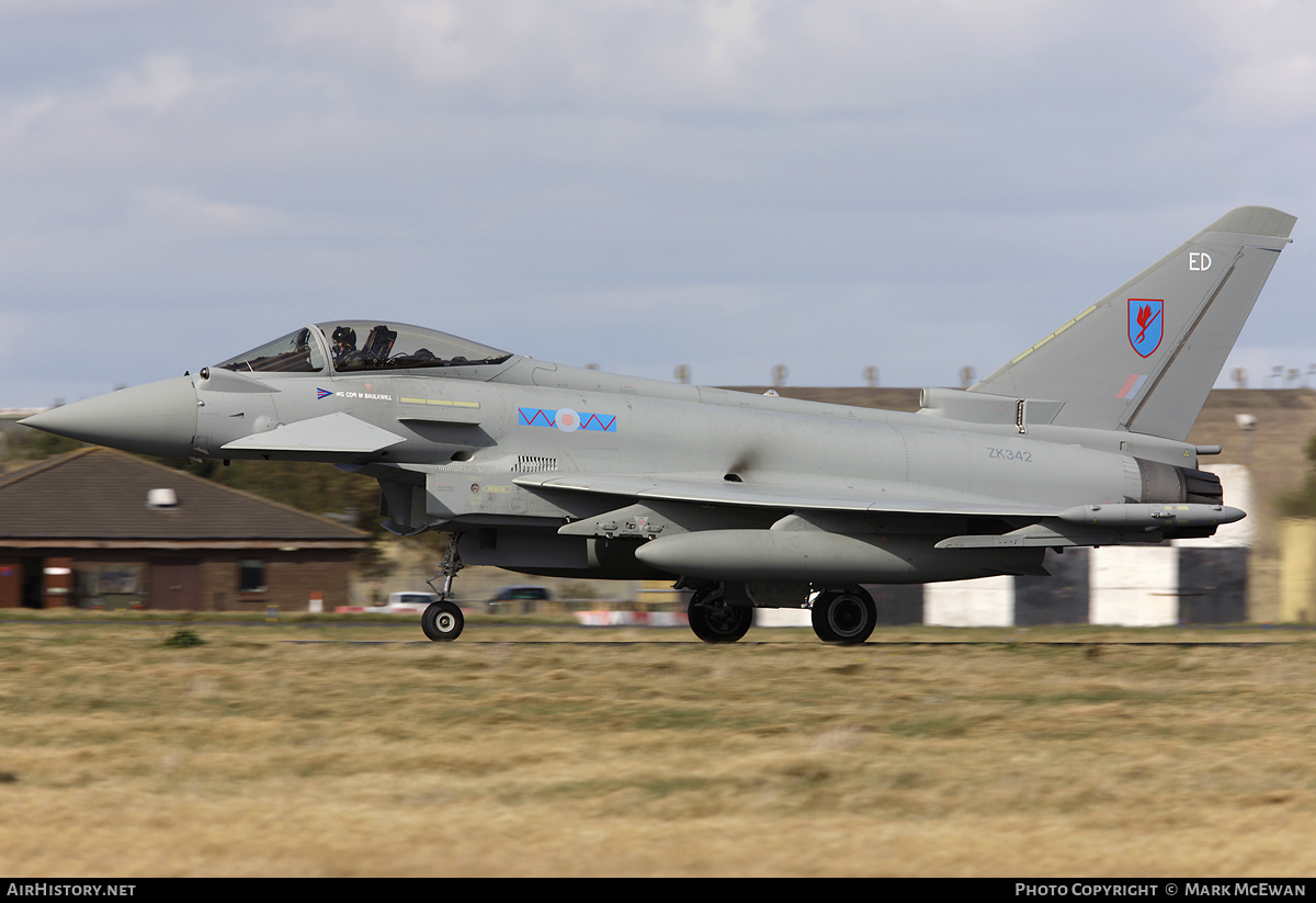 Aircraft Photo of ZK342 | Eurofighter EF-2000 Typhoon FGR4 | UK - Air Force | AirHistory.net #157231