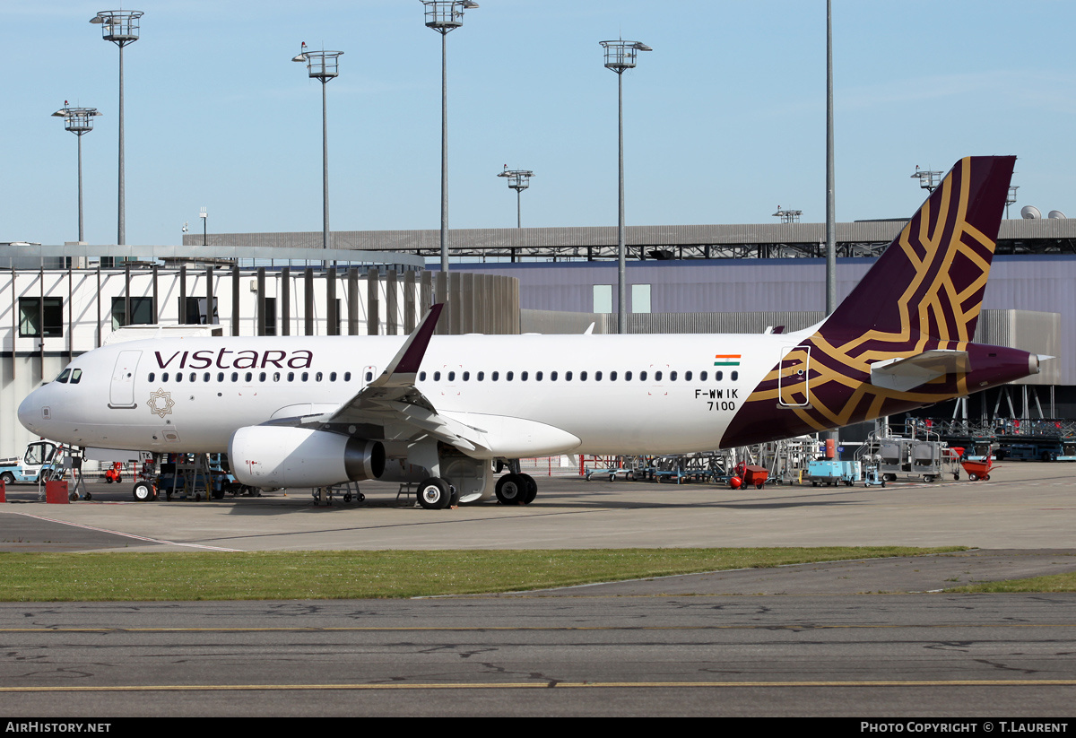 Aircraft Photo of F-WWIK | Airbus A320-232 | Vistara | AirHistory.net #157271