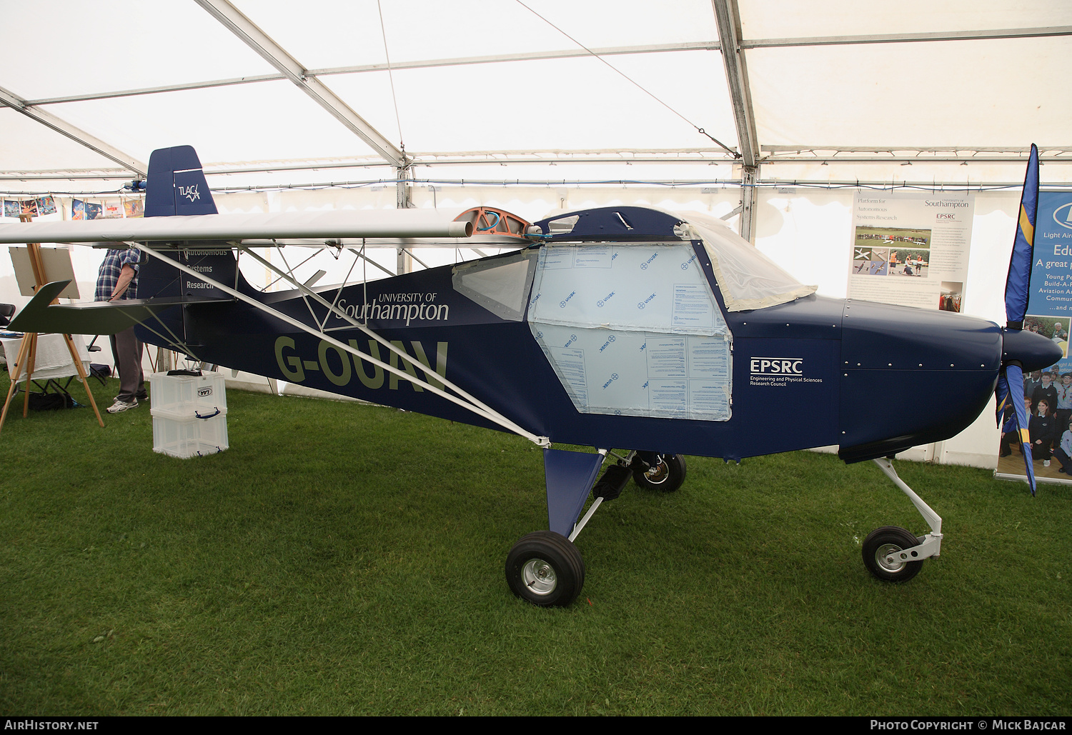 Aircraft Photo of G-OUAV | TLAC Sherwood Scout | University of Southhampton | AirHistory.net #157308