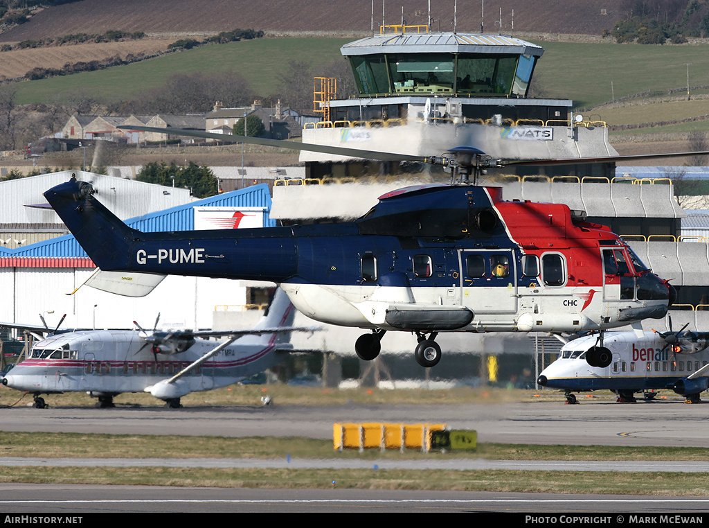 Aircraft Photo of G-PUME | Aerospatiale AS-332L1 Super Puma | CHC Helicopters | AirHistory.net #157310