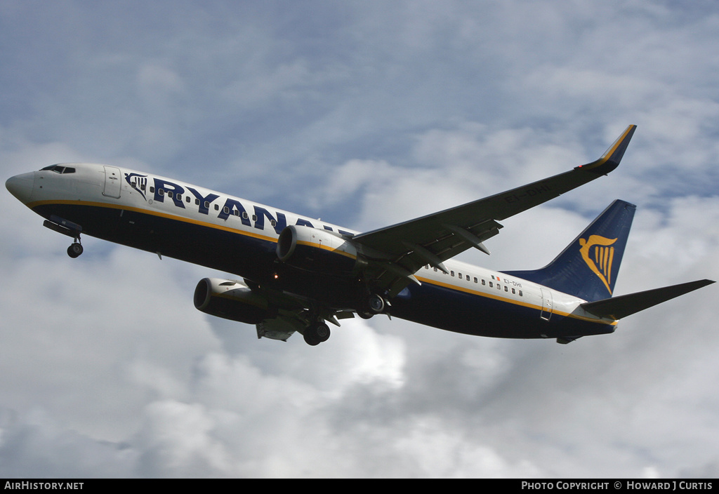 Aircraft Photo of EI-DHI | Boeing 737-8AS | Ryanair | AirHistory.net #157319