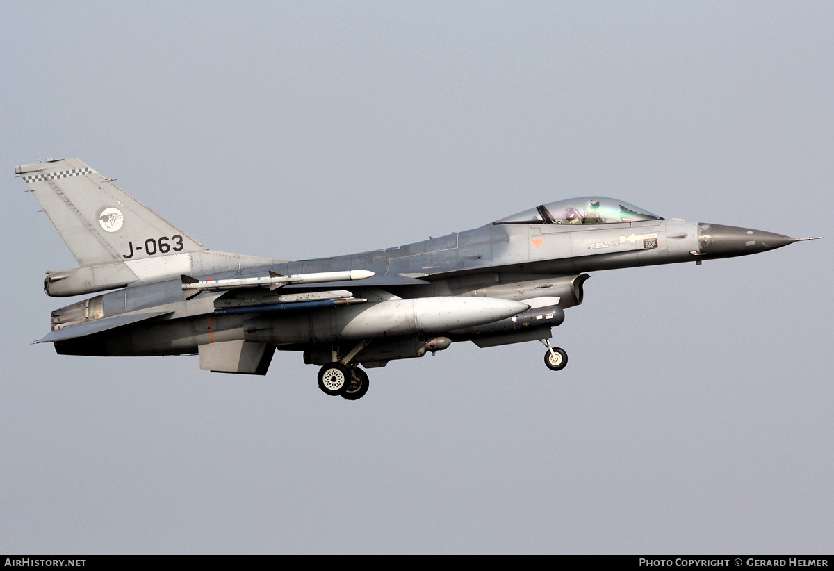 Aircraft Photo of J-063 | General Dynamics F-16AM Fighting Falcon | Netherlands - Air Force | AirHistory.net #157341
