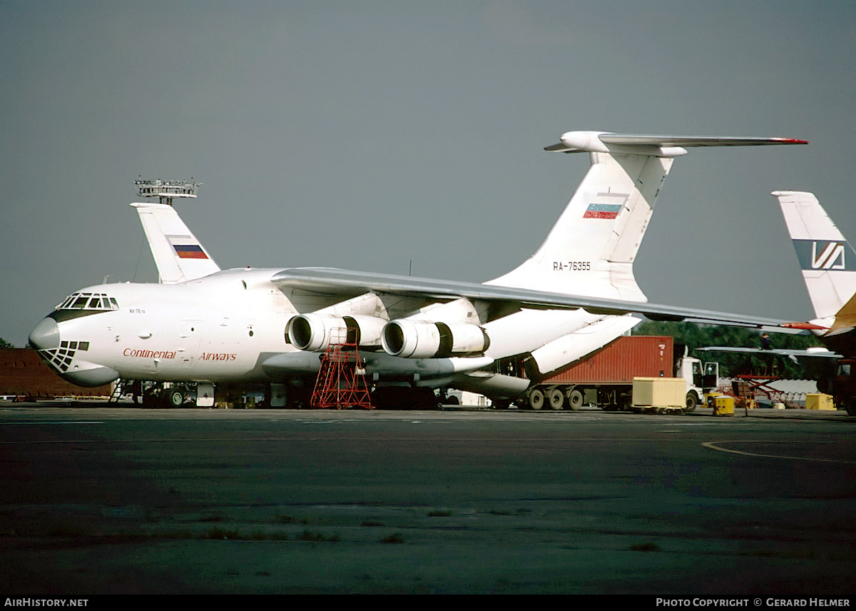 Aircraft Photo of RA-76355 | Ilyushin Il-76TD | Continental Airways | AirHistory.net #157354