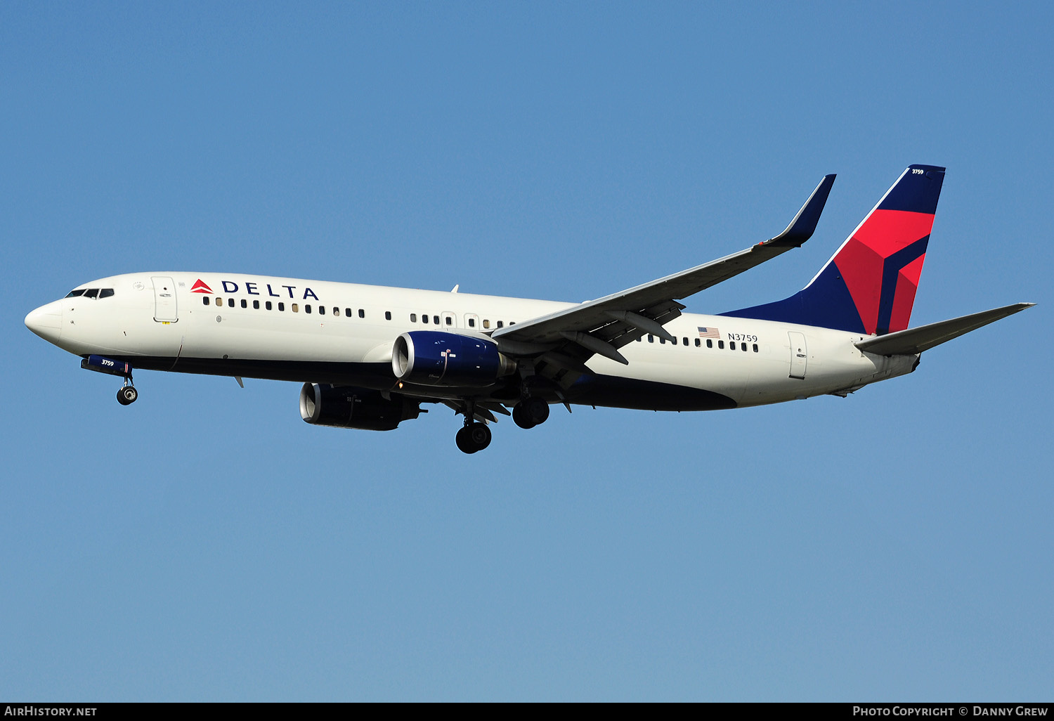 Aircraft Photo of N3759 | Boeing 737-832 | Delta Air Lines | AirHistory.net #157356