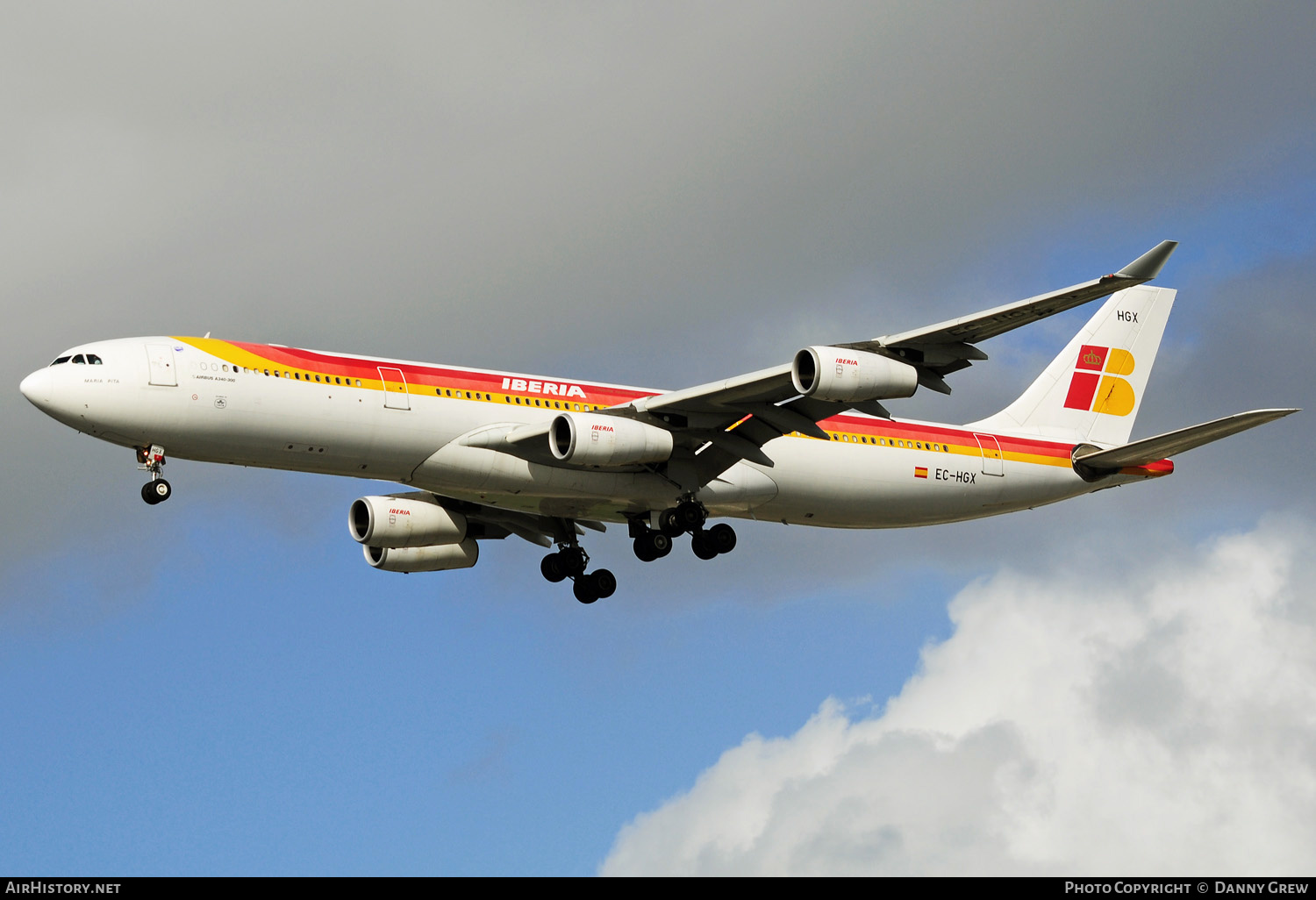 Aircraft Photo of EC-HGX | Airbus A340-313X | Iberia | AirHistory.net #157415