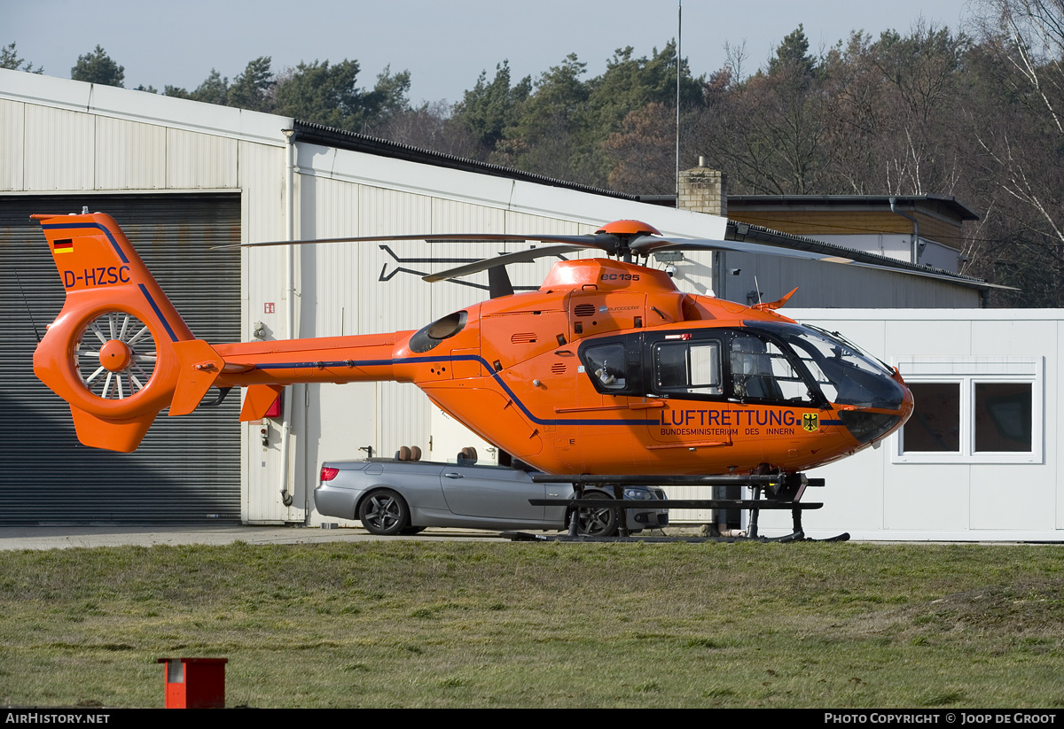 Aircraft Photo of D-HZSC | Eurocopter EC-135T-2+ | Luftrettung - Bundesministerium des Innern | AirHistory.net #157425
