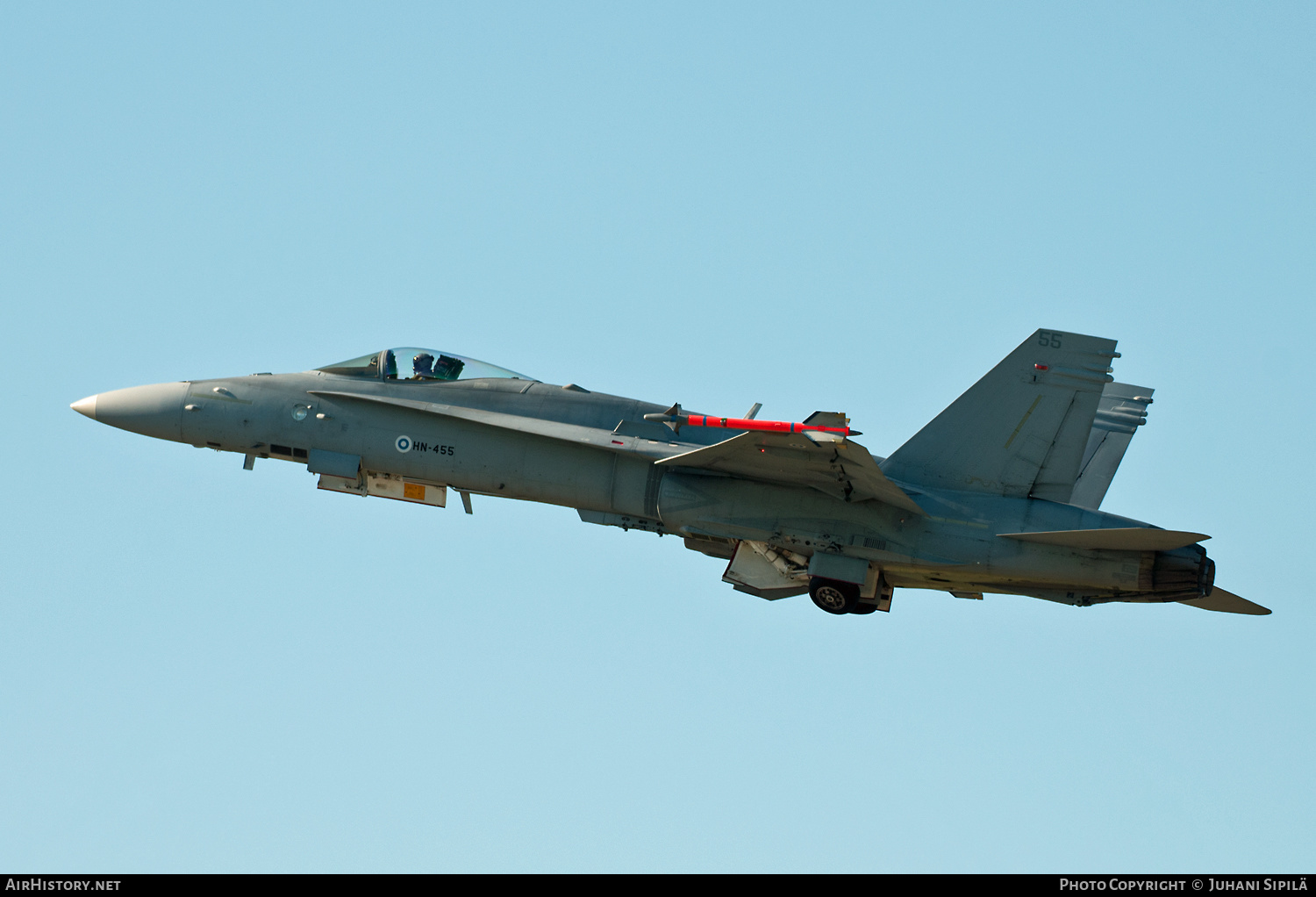 Aircraft Photo of HN-455 | McDonnell Douglas F/A-18C Hornet | Finland - Air Force | AirHistory.net #157459