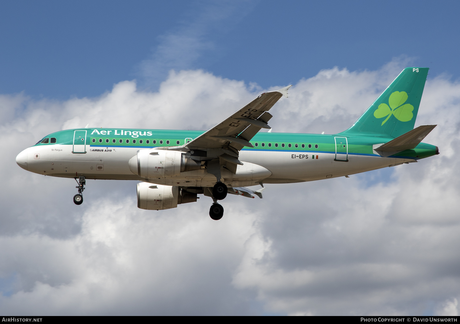 Aircraft Photo of EI-EPS | Airbus A319-111 | Aer Lingus | AirHistory.net #157469