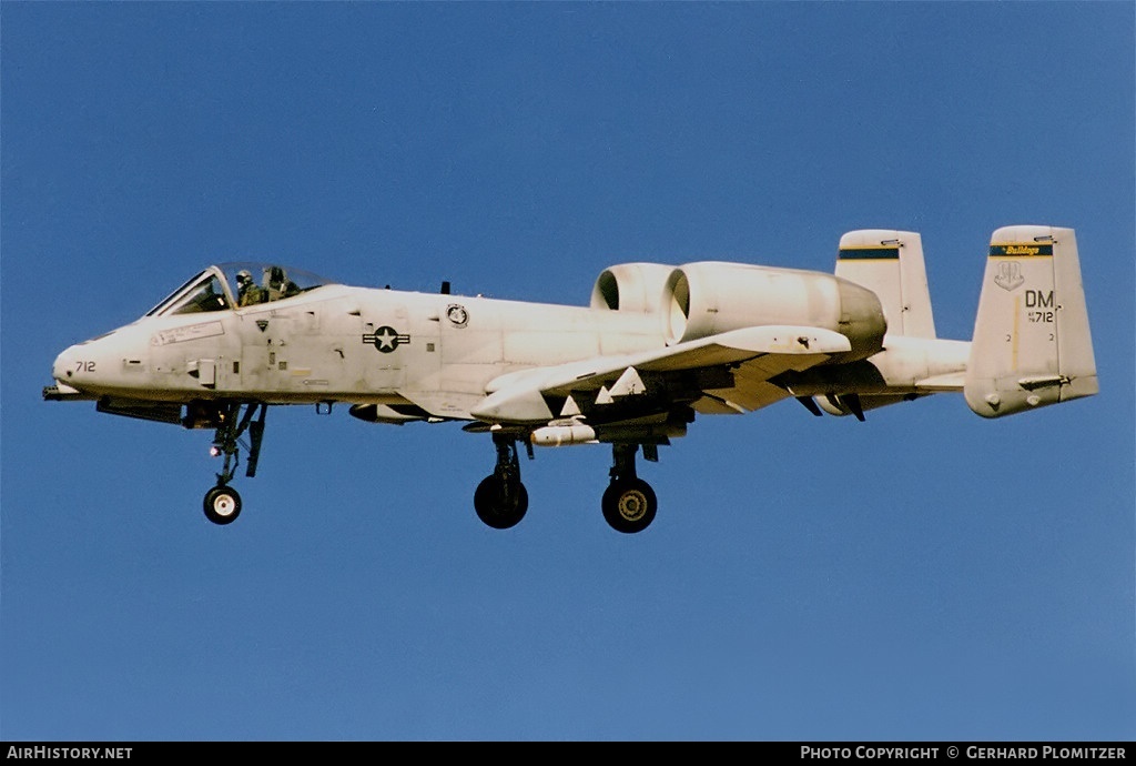 Aircraft Photo of 78-0712 / AF78-712 | Fairchild A-10A Thunderbolt II | USA - Air Force | AirHistory.net #157512