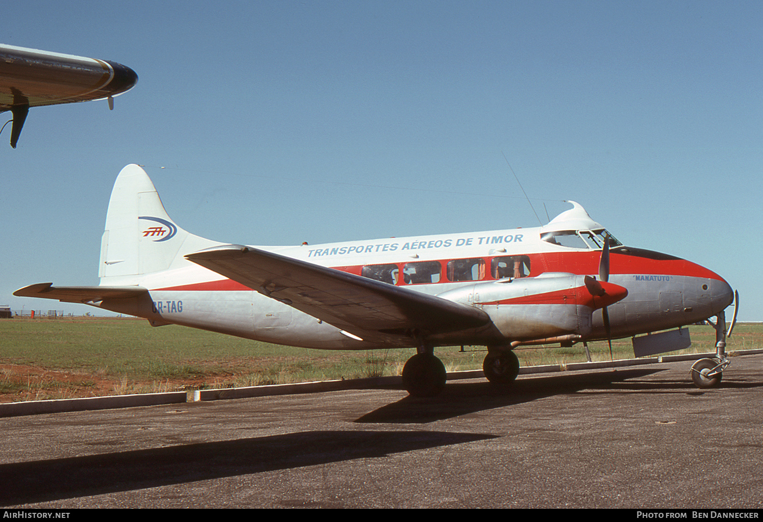 Aircraft Photo of CR-TAG | De Havilland D.H. 104 Dove 1B | Transportes Aéreos de Timor | AirHistory.net #157539