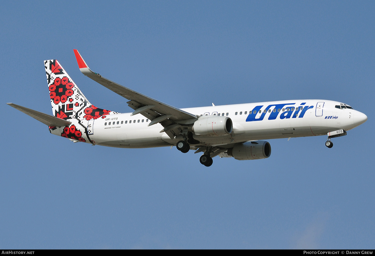Aircraft Photo of UR-UTQ | Boeing 737-83N | UTair | AirHistory.net #157680