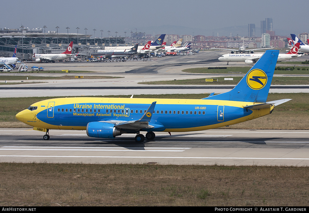 Aircraft Photo of UR-GBD | Boeing 737-36Q | Ukraine International Airlines | AirHistory.net #157763