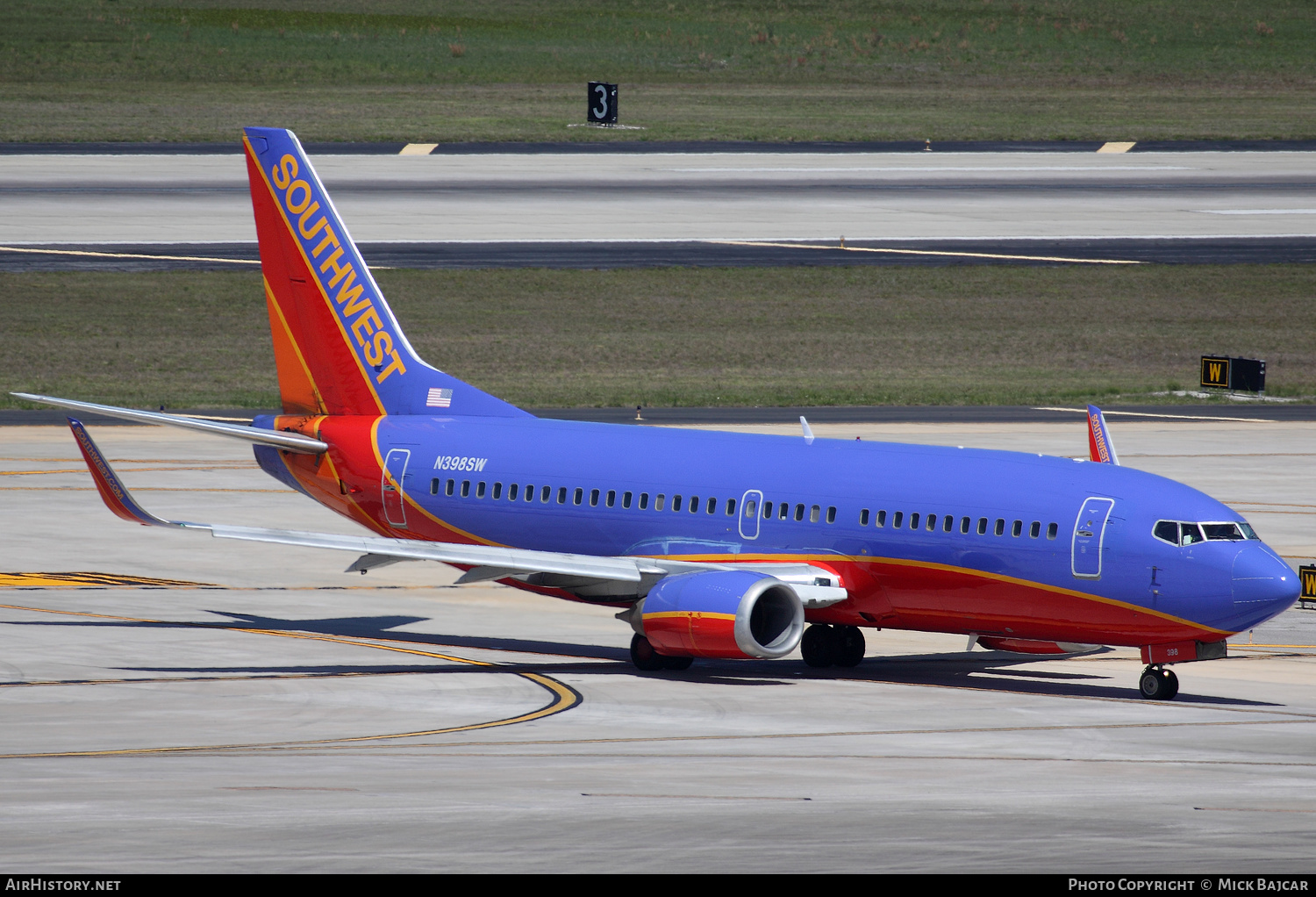 Aircraft Photo of N398SW | Boeing 737-3H4 | Southwest Airlines | AirHistory.net #157776